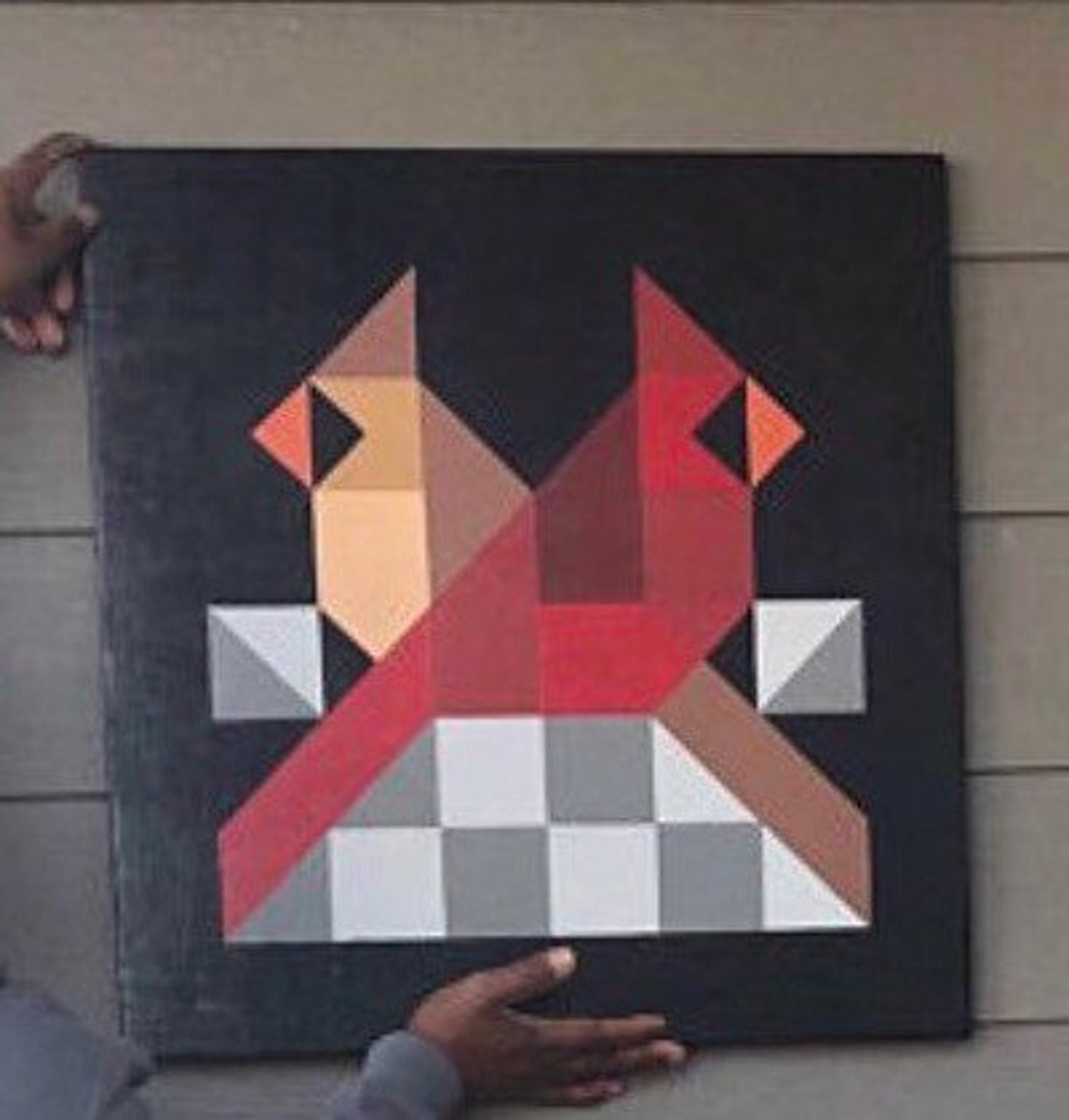 Custom Cardinal Barn Quilts Etsy