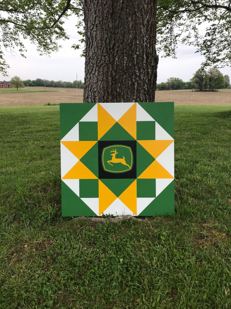 John Deere Barn Quilt Etsy