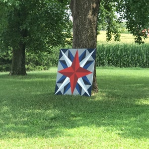 Mariners Compass Custom Barn Quilts, Handcrafted, Personalized, Outdoor Sign image 7