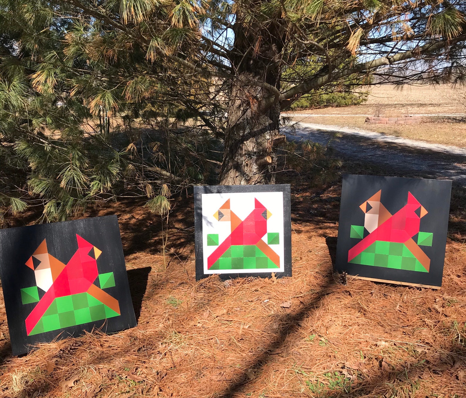 Custom Cardinal Barn Quilts Etsy