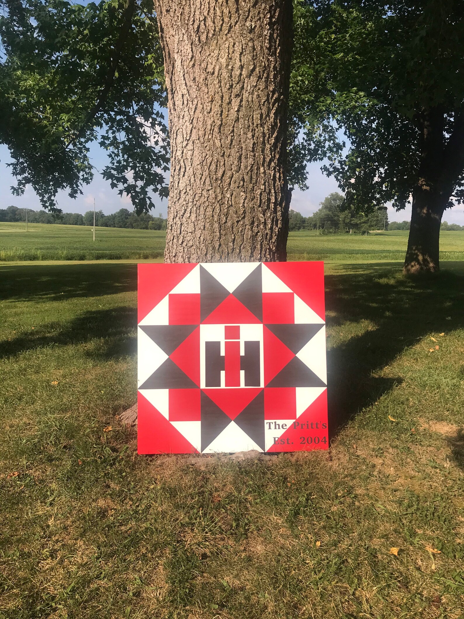 International Harvester Farm Barn Quilt Customized Wood Sign Etsy