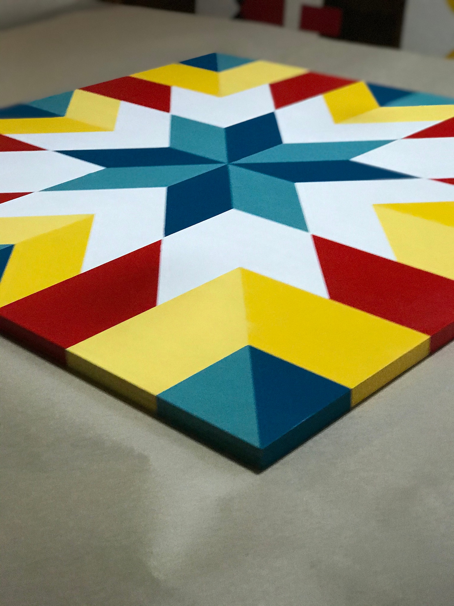 8 Point Star Handcrafted Barn Quilt - Etsy