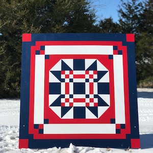 CUSTOM BARN QUILT, Handpainted Wood Sign,
