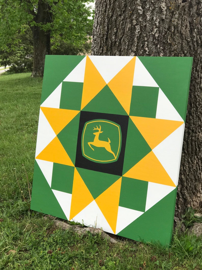 John Deere Barn Quilt Etsy