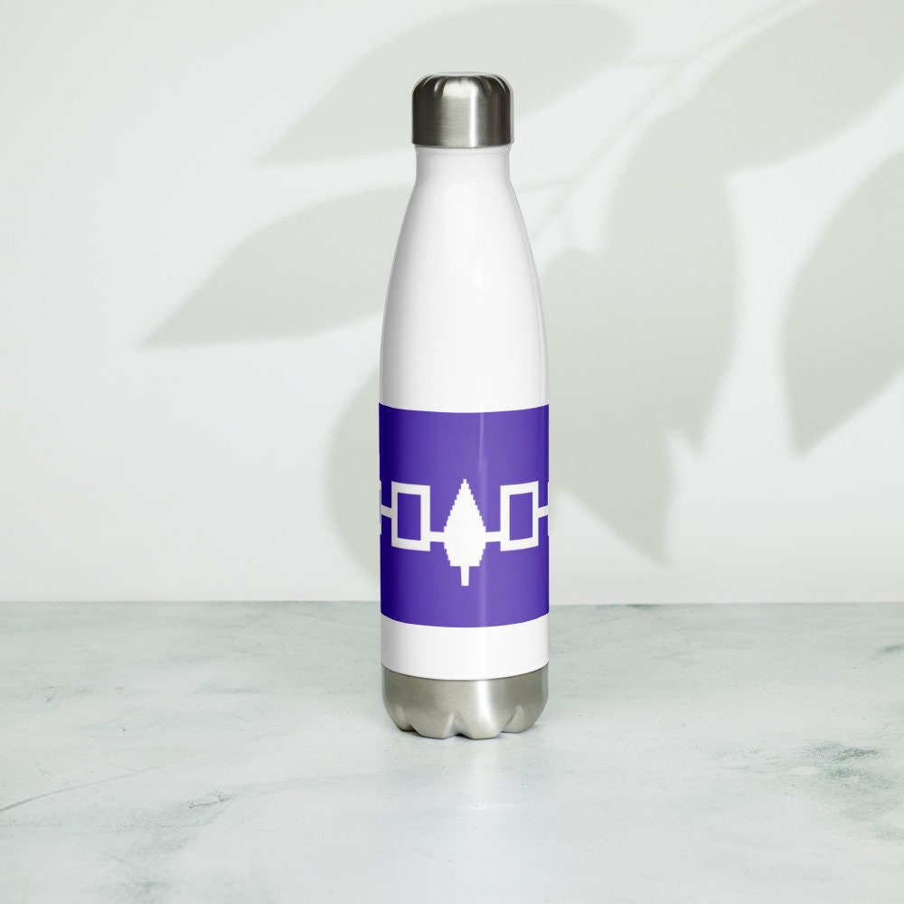Iroquois First Nations Flag Stainless Steel Water Bottle
