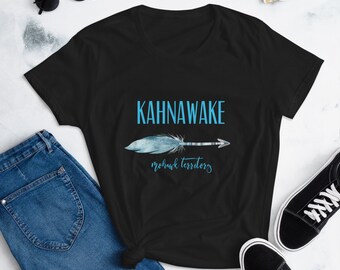 Kahnawake Mohawk Territory Women&#39;s short sleeve t-shirt