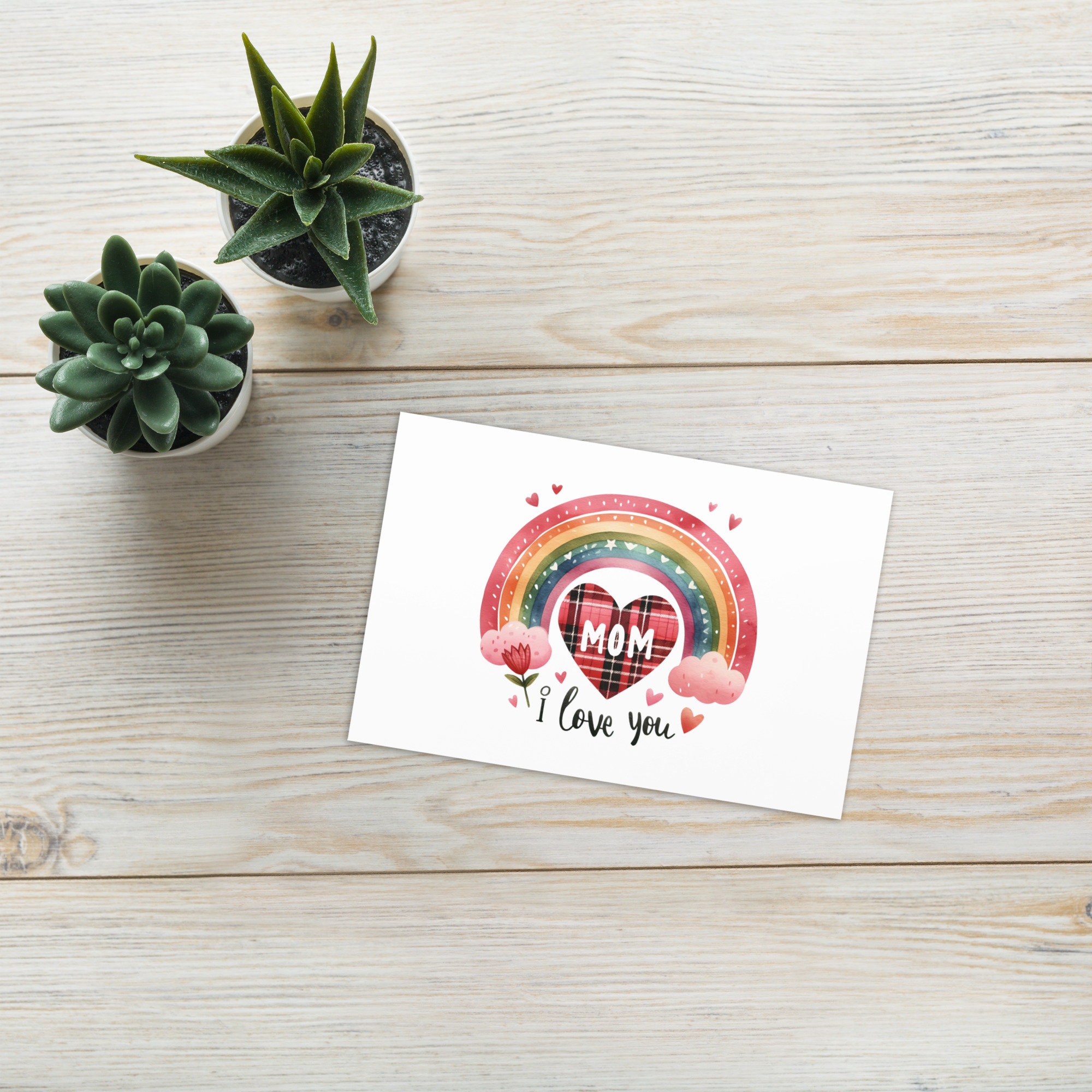 Mom I Love You Mother's Day Greeting Card - Etsy