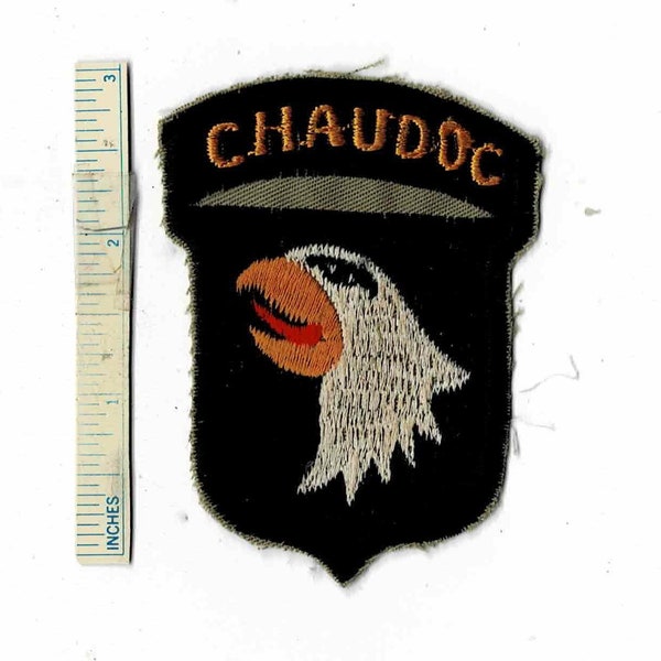 Vietnam War 101st AIRBORNE CHAU DOC Screaming Eagles Us Army Paratrooper Shoulder Patch Cloth Quilt Nam Div