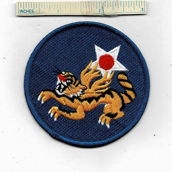 Repro WW2 FLYING TIGERS 14th Usaaf Us Air Force Jacket Shoulder Patch Iron-On Cloth Quilt Wwii