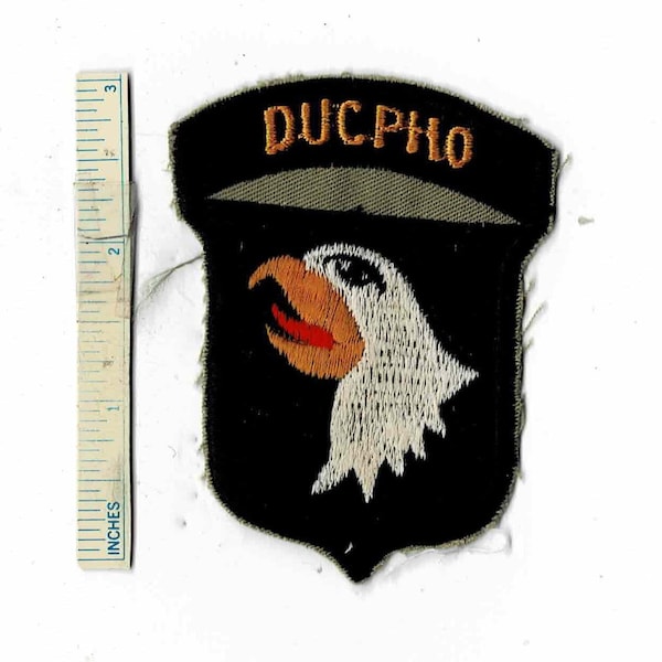 Vietnam War 101st AIRBORNE DUC PHO Screaming Eagles Us Army Paratrooper Shoulder Patch Cloth Quilt Nam Div