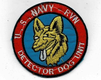 Search and Rescue K9 UNIT embroidery patches 4x10 and 2x5  grey 