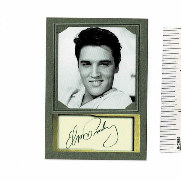 ELVIS PRESLEY Singer Movie Actor Star Trading Card w/ Facsimile Autograph