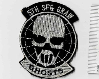 Vietnam War GHOST RECON 5th Special Forces Group Ops Team Rt Sfg Graw Us Army Shoulder Patch Cloth Quilt Vintage Nam Div