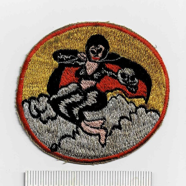 WW2 FIGHTING FURIES 1st Fighter Day Squadron USAAF Us Army Air Force Shoulder Patch Cloth Quilt Wwii Vintage