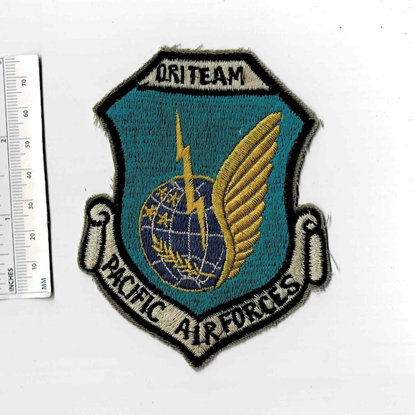 T PACIFIC AIR FORCE Dri Team Usaf Us Tactical Shoulder Patch Cloth Quilt