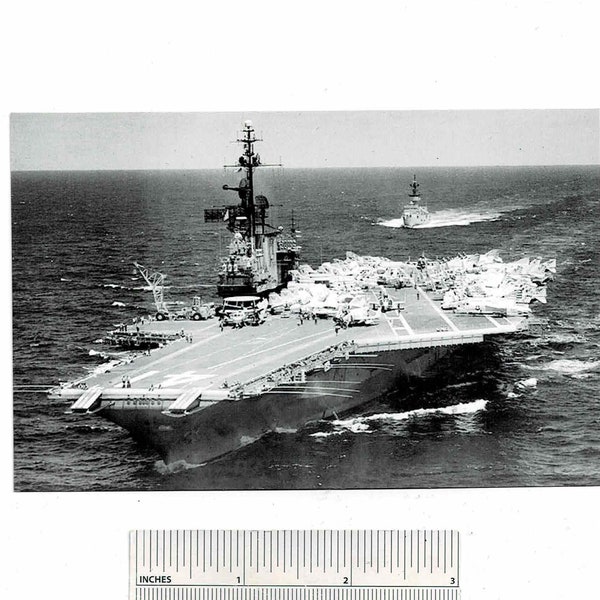 USS MIDWAY CVA-41 Us Navy Aircraft Carrier Ship Cv Cvs Rppc Postcard Vintage Official Usn Photo