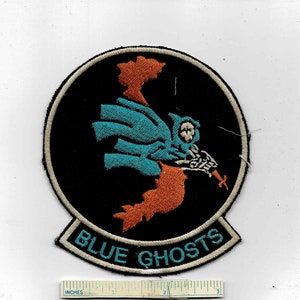 Large Vietnam War BLUE GHOSTS 8th Air Cavalry F Troop US Army Cav Shoulder Patch Quilt Nam Div