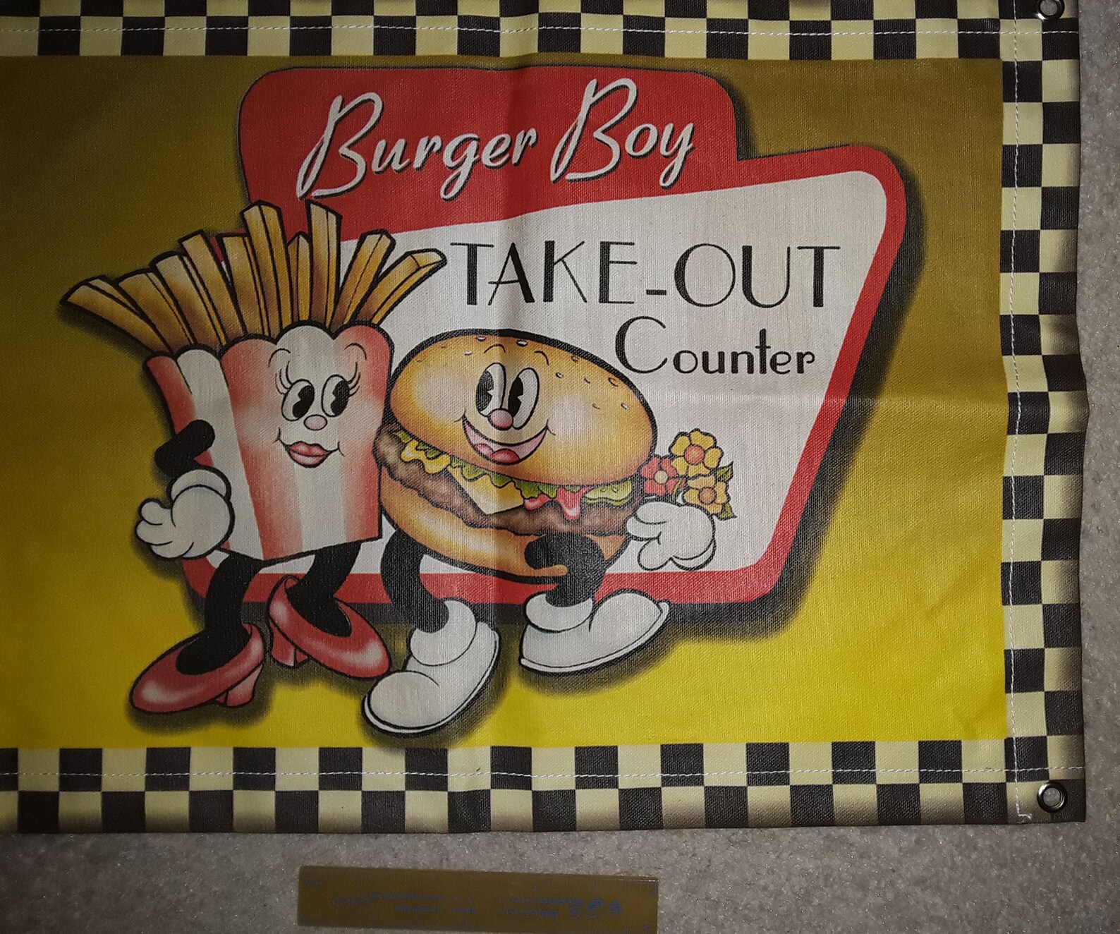 1960s BURGER BOY Take-out Canvas Banner Sign Drive-In Soda | Etsy 1960s Soda Advertising