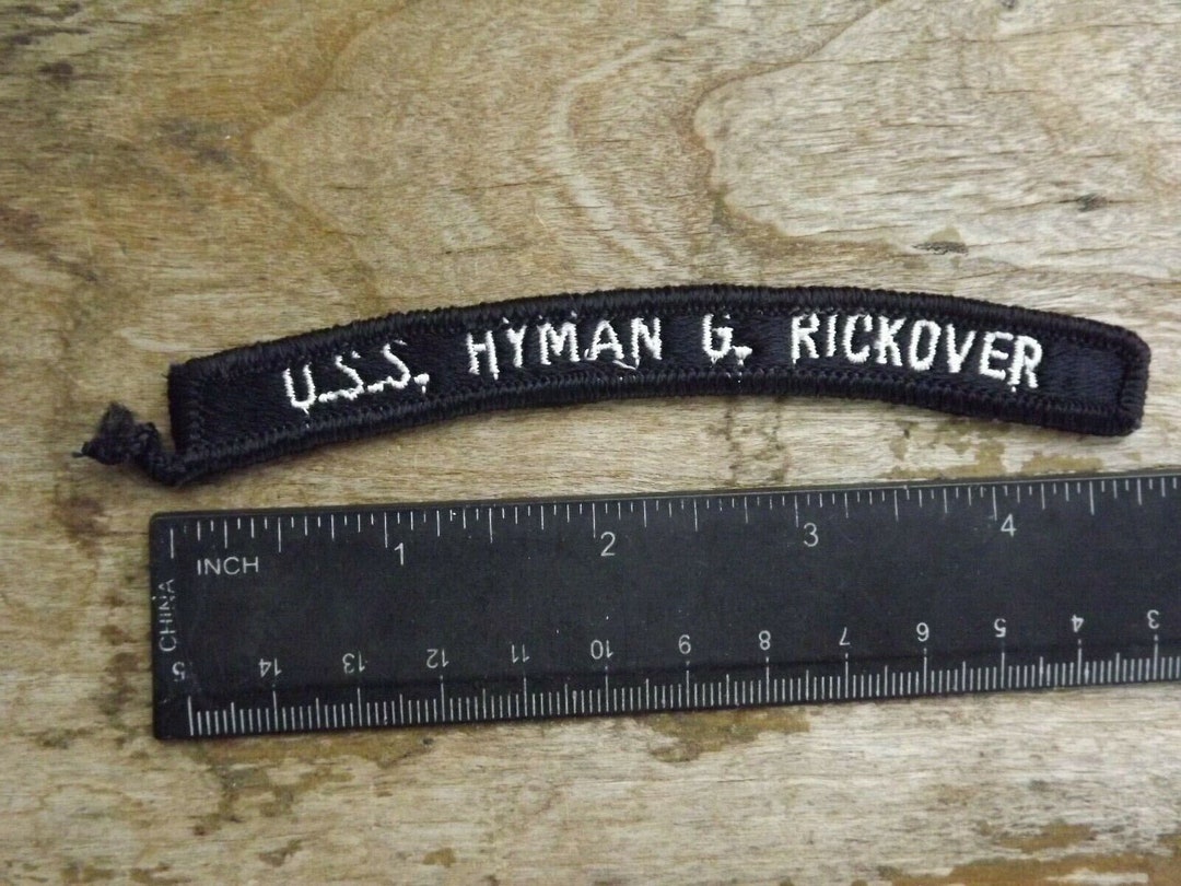 USS HYMAN G RICKOVER Ssn-709 Us Navy Nuclear Submarine Rocker Tab Arc ...