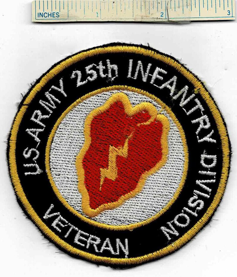 thumbnail image 2 of US Army 25th Infantry Division Tropic Lightning Patch – Veteran, Stryker, EE 0049EE 2 of 2