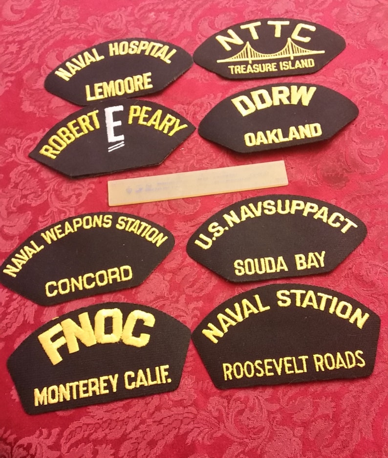 2 NEW Orig Lot of 33 Diff US Navy Ship Airwing etc Hat Patches USN Military Patch No