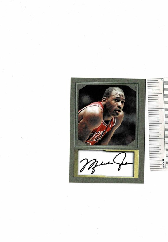 MICHAEL JORDAN Chicago Bulls Basketball Player Nba Trading Card W 