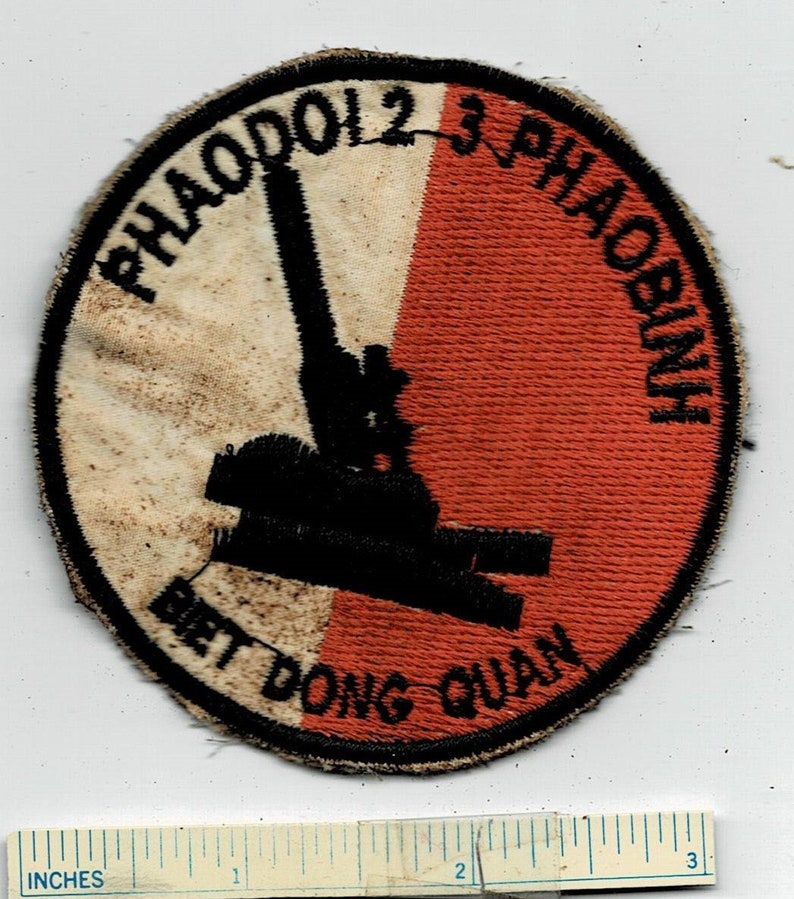 Vietnam War 23rd ARTILLERY BATT Bn Arvn Shoulder Patch Cloth Quilt Vintage Nam Div