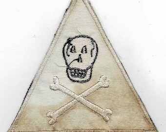 Grandpops Army Navy Tiger Stripe Skull & Bayonet Decal