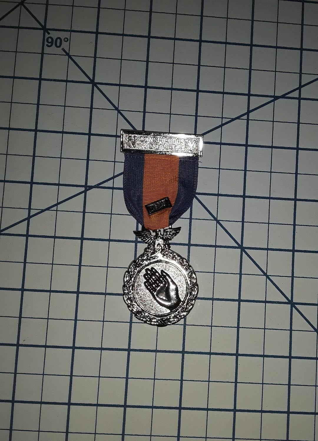 1979 NY State CONSPICUOUS SERVICE Medal Award Vintage New York