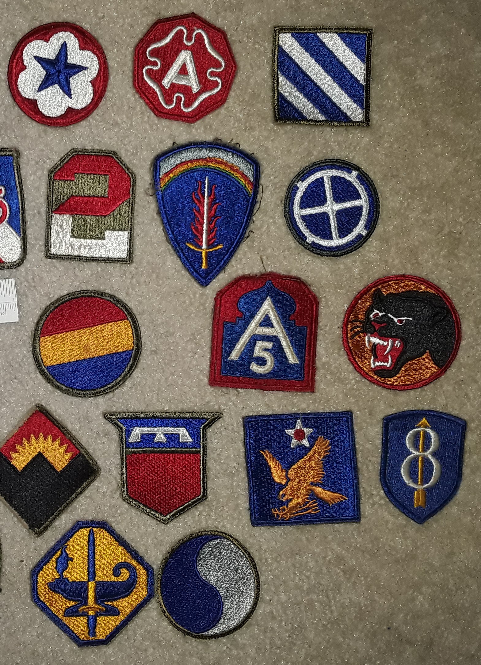 Lot of 26 Diff WW2 MILITARY Shoulder Patches WWii US Army Usaf Etsy