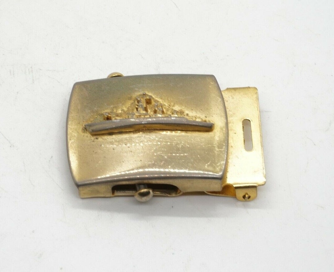 Vietnam War BELT BUCKLE Destroyer Ship Us Navy Brass #2 Badge Insignia ...