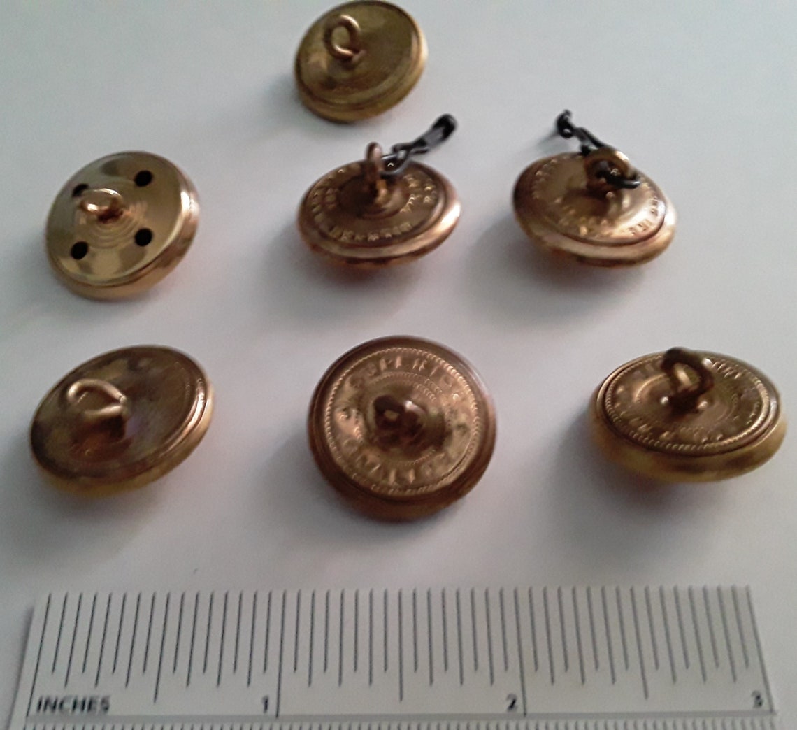 Lot of 7 Original US NAVY BUTTONS 1 Metal Military 5 Etsy