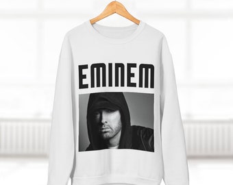 INSTO Kapuzenpullover Rap König Eminem Karikatur Gedruckt Sweatshirt Beiläufig Mit Kapuze Sweatshirt Unisex Trend Freizeit/Schwarz/M 