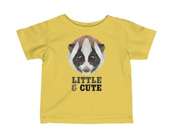 Maglietta per neonati con simpatico Slow Loris: jersey pregiato per neonati, maglietta in cotone per bambini