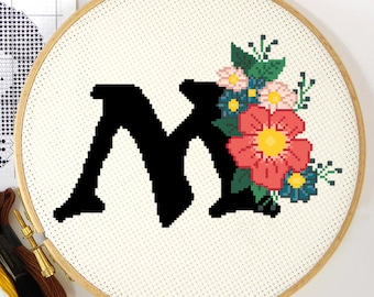 MAGIC the GATHERING Floral Cross Stitch - Instant Download PDF