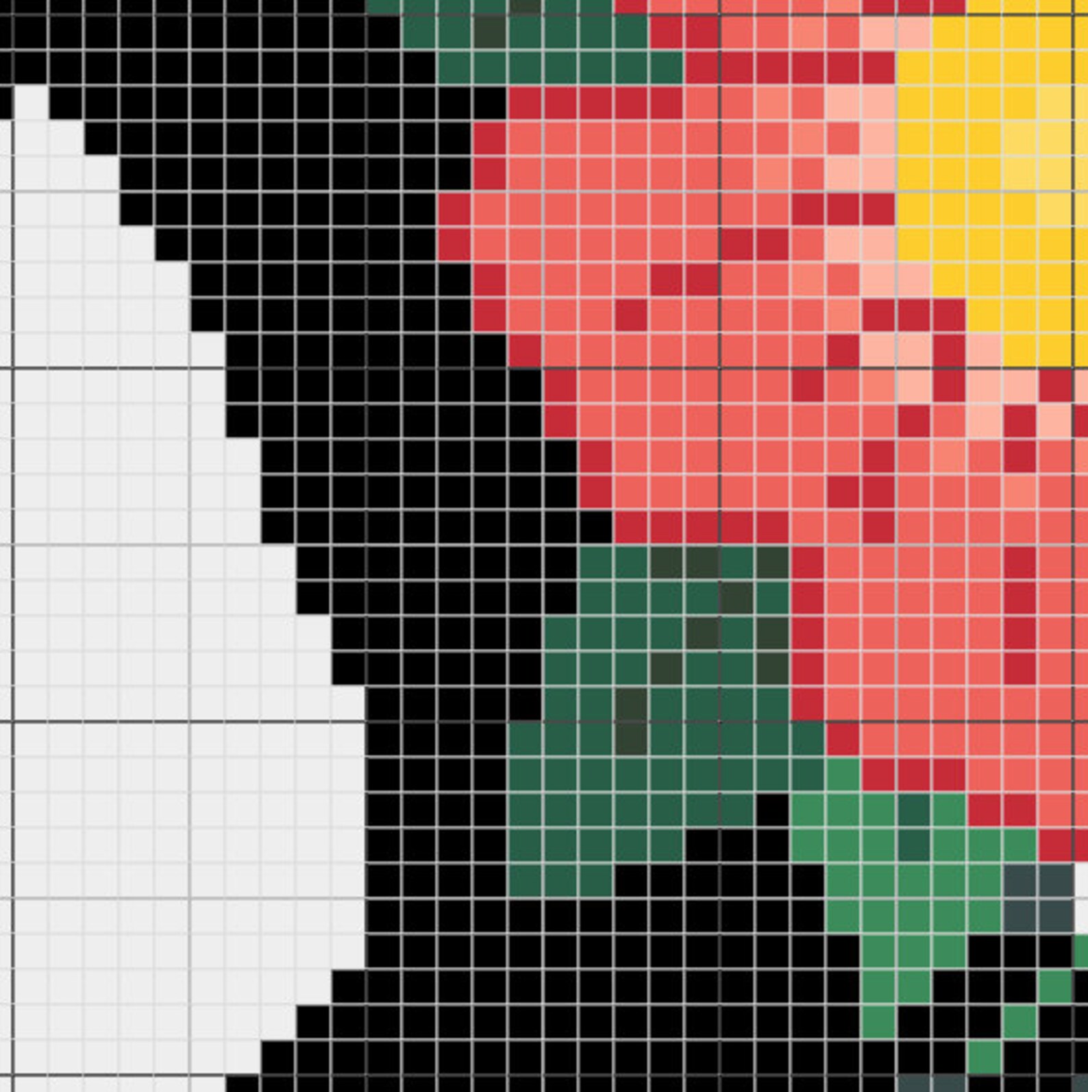 MAGIC the GATHERING Floral Cross Stitch Instant Download PDF Etsy