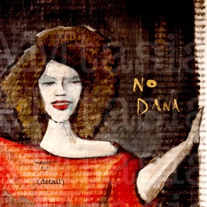 Ghostbusters Fan Art No Dana Only Zuul Pop Culture Painting Print