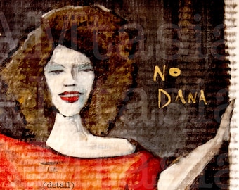 Ghostbusters Fan Art No Dana Only Zuul Pop Culture Painting Print