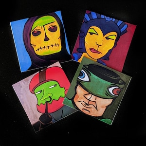 He-Man Fan Art Skeletor Crew Pop Culture Painting Sticker Set