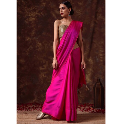 Two Tone and Reversible Soft Silk Saree 