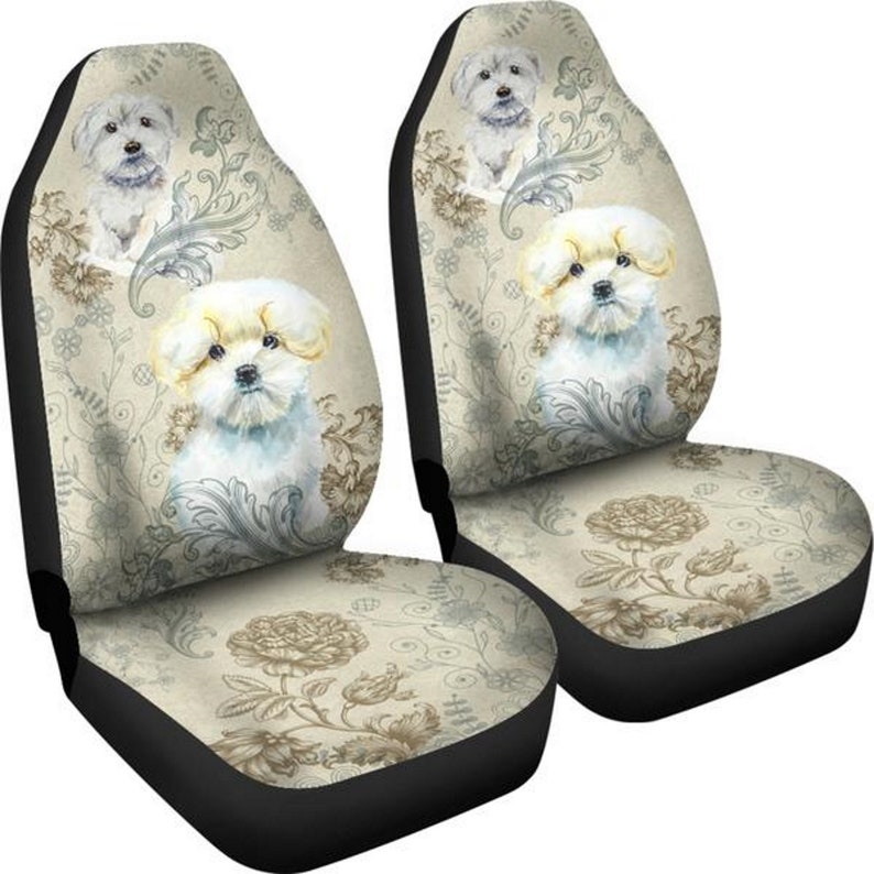 Maltese Dog Lover Gift Car Seat Covers Car Accessories Etsy