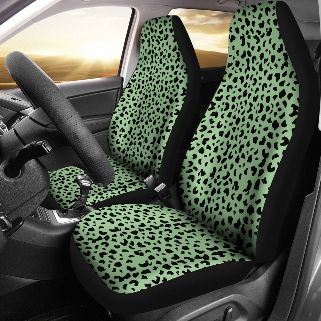 Emerald Green Polka Dot Pet Car Seat Cover