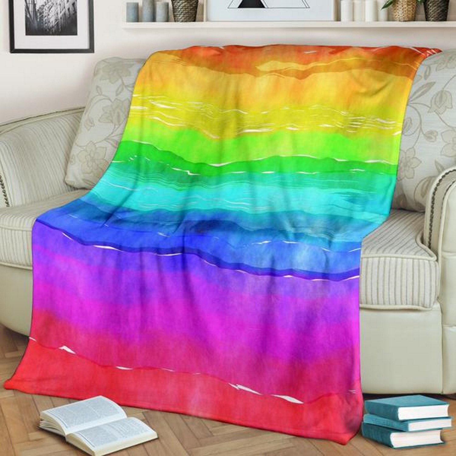 LGBTQ Rainbows Throws and Blankets Housewarming Gift Throw Etsy