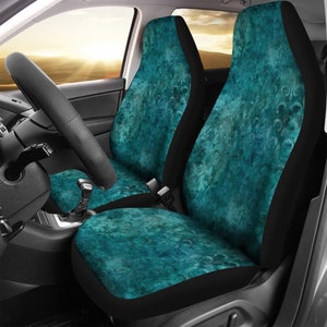 Teal Custom Car Seat Covers, New Car Lover Gifts Her idea Cute Car Decorations Car Accessories
