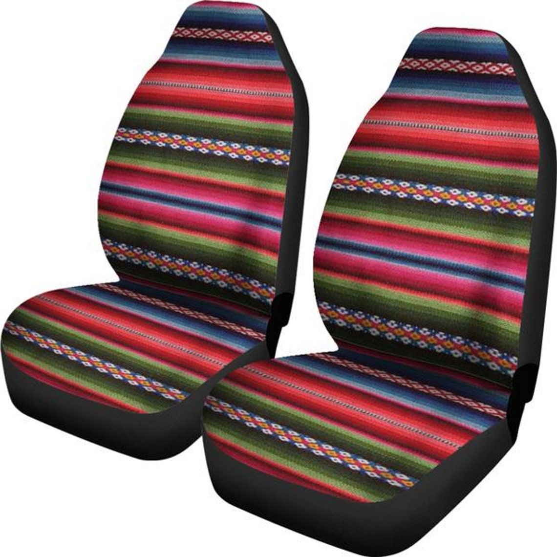 Mexican Blanket Style Car Seat Covers, Car Accessories, Gift for Her, Custom Made Cover, Car
