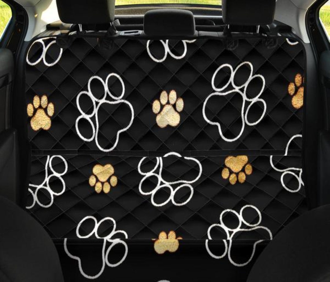 Paw Print Pet Backseat ProtectorCar Accessories Dog Lovers Etsy