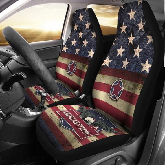 American Flag Strong Patriotic Us Car Seat - American Flag Car Seat Covers American Flag Strong Patriotic Us Car Seat - American Flag Car Seat Covers
