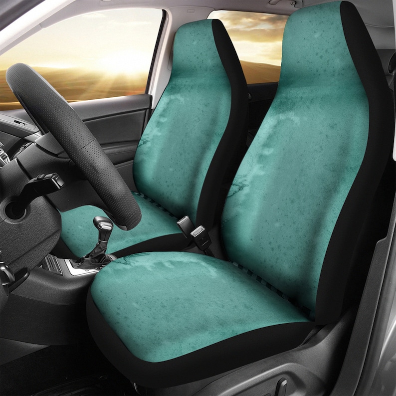 Emerald Green Car Seat Covers, Car Lover Gifts for Idea Custom Made