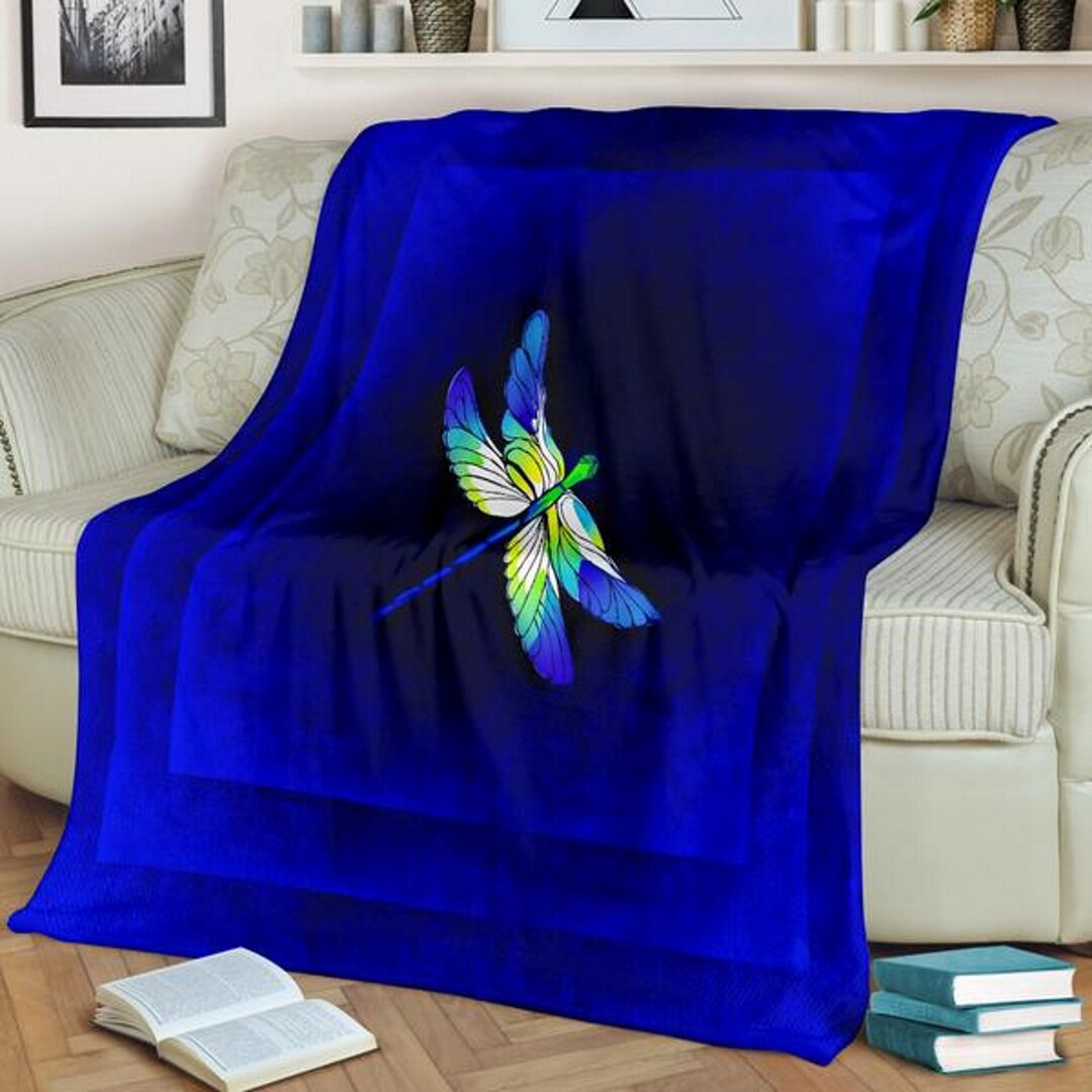 Dragonflies Dragonfly Gift Blue Dragonflythrows and Etsy