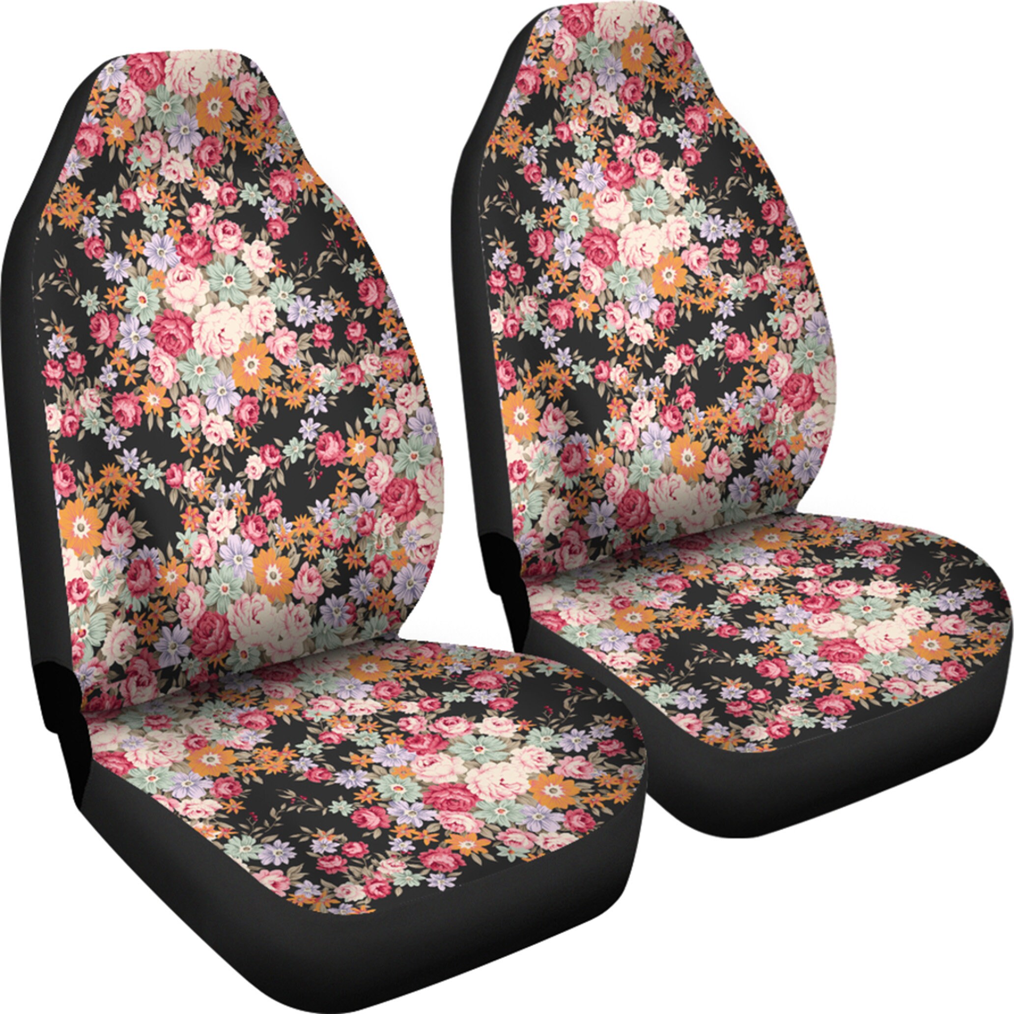 Vintage floral car seat cheap covers